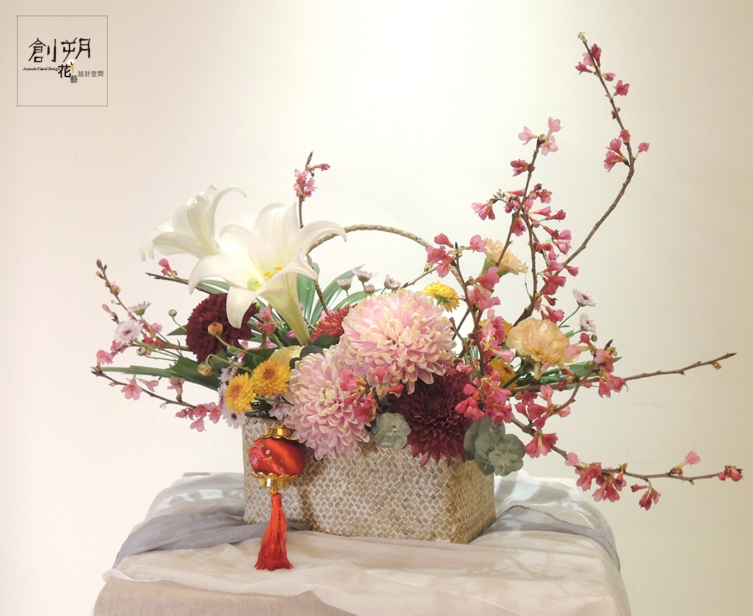 富貴花籃大紅燈籠