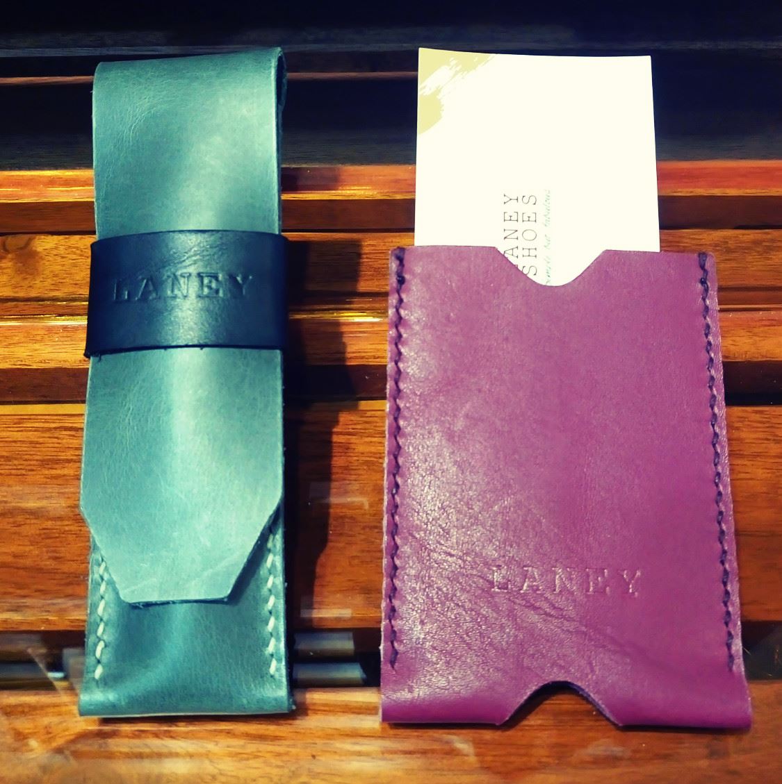 皮革筆袋與名片夾