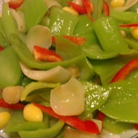 百合干貝白果佐芥菜心