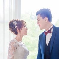 新人與伴郎伴娘