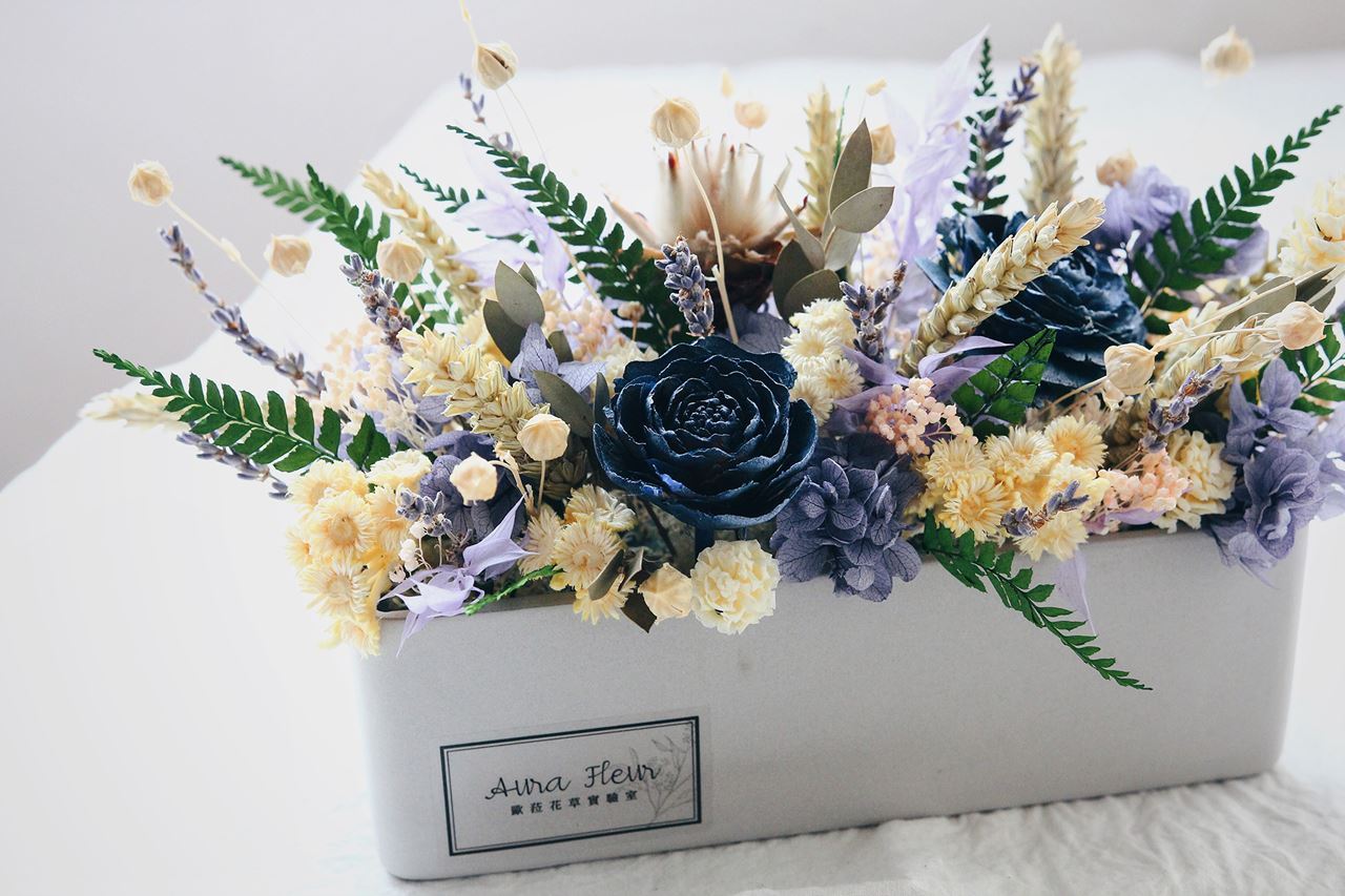 Aura Fleur 薰衣草上的日子 乾燥花盆花課程 Accupass 活動通