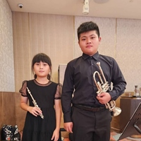 小喇叭千碩哥哥、長笛千云妹妹